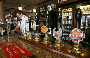 interior of a pub