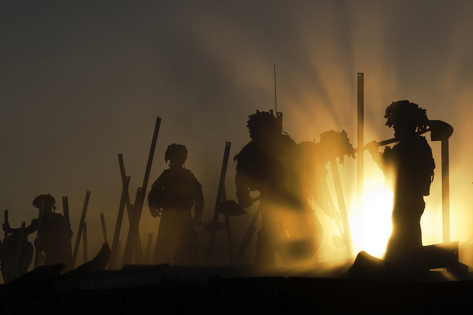 Best Professional Operational Image: 'Sunset Soldiers' 