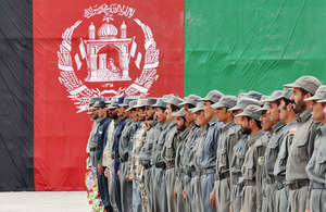 New Afghan National Police recruits