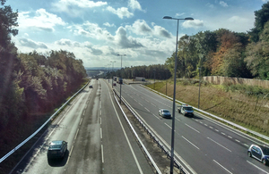 Work to upgrade the A23 near Gatwick Airport was completed successfully in October