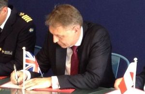 Rear Admiral Rick Thompson RN signed the Le Bourget Momentum on behalf of the Military Aviation Authority (MAA)