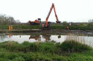 Dredging starts on the Somerset Levels