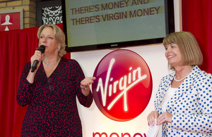 Harriett Baldwin speaking at Virgin Money event