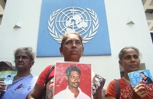 In Sri Lanka, thousands of people disappeared during the war.