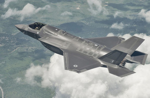 The UK's first F-35 Lightning II during a test flight (library image) [Picture: Courtesy of Lockheed Martin]