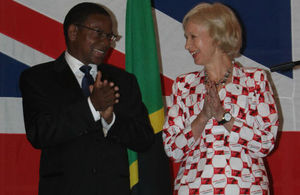 Minister of Foreign Affairs Hon. Bernard Membe and H.E Dianna Melrose