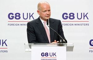 The Foreign Secretary William Hague