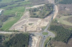 The advance work on the A21 Tonbridge to Pembury nearing completion