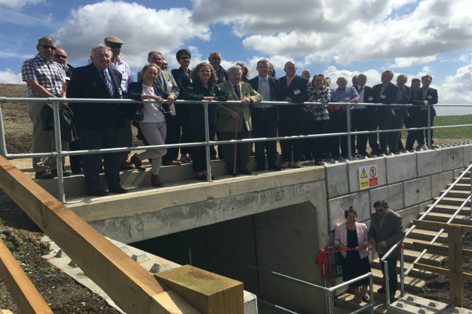 Louth and Horncastle flood alleviation schemes formally opened