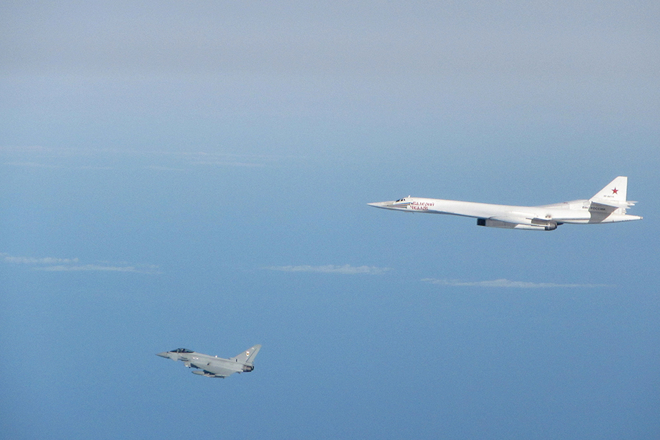 RAF Typhoons intercept Russian aircraft near UK airspace