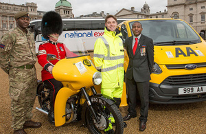 The AA and National Express supporting the new Armed Forces Covenant logo