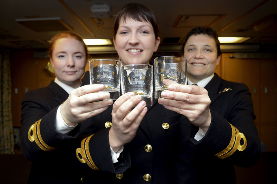 Left to right: Lieutenants Maxine Stiles, Alex Olsson and Penny Thackray