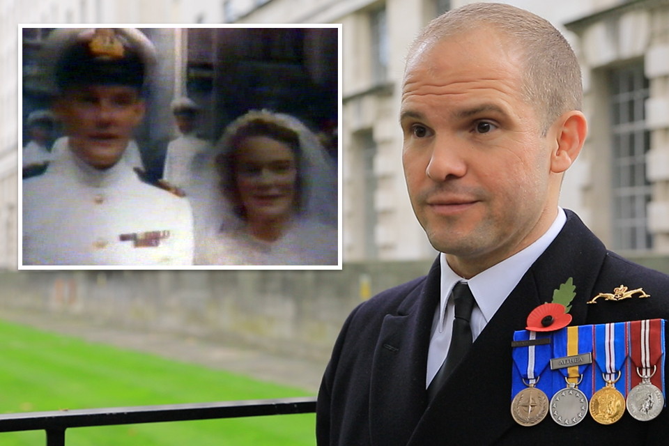 Post-war wedding film brings generations together for Armistice Day