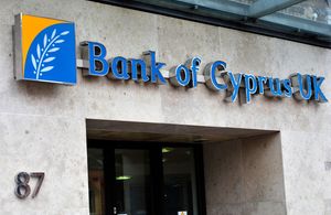 A branch of the Bank of Cyprus in London
