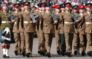 Junior Soldiers graduation parade at the Army Foundation College in Harrogate, North Yorkshire (stock image)