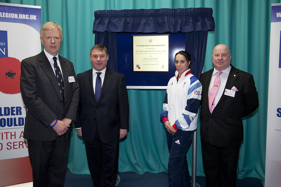 The official opening of the Battle Back Centre (Lilleshall)