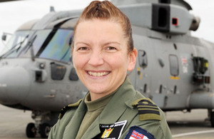 Lieutenant Commander Kay Burbidge has become the Fleet Air Arm's first ever female Senior Observer