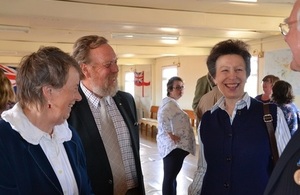 The Princess Royal visits Fox Bay