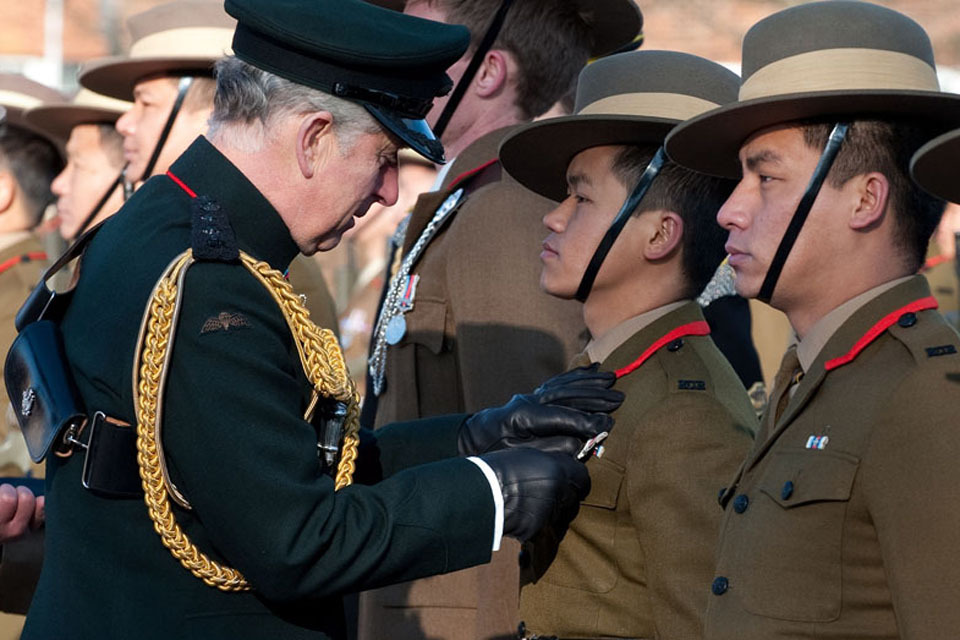 1 RGR receive Afghanistan medals from Prince Charles