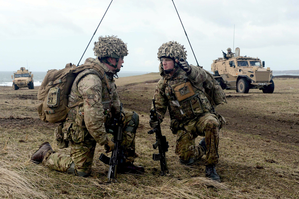 Soldiers from 1st The Queen's Dragoon Guards
