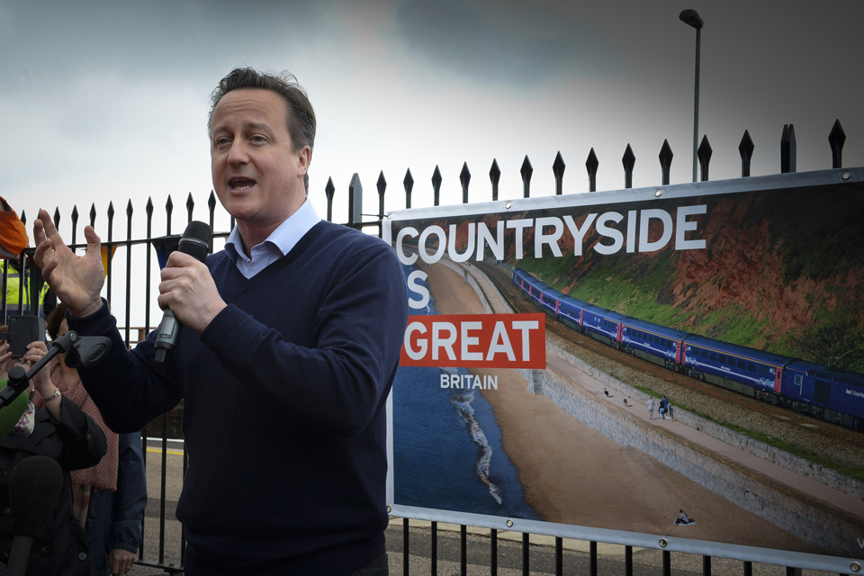 PM attends reopening of the Dawlish railway line