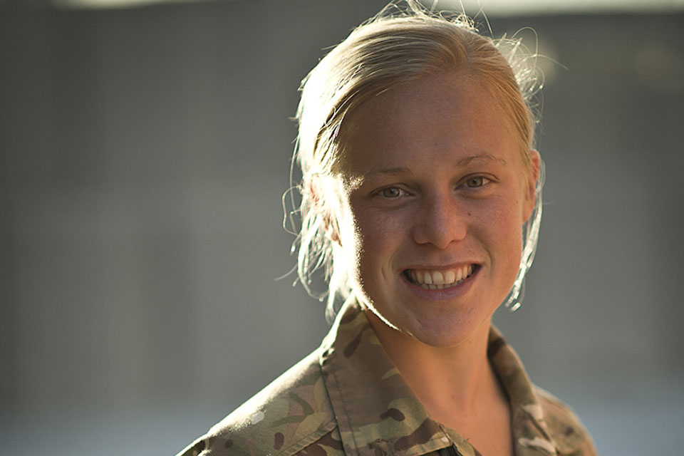 Lieutenant Claire Westerman of the Army's Educational and Training Services