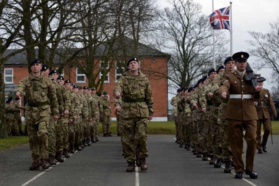 Army reserves pass out at Army Training Regiment Grantham