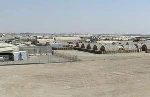 Camp Bastion during the drawdown [Picture: Emily Bird, Crown copyright]