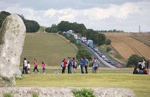 Image of scene from Stonehenge.