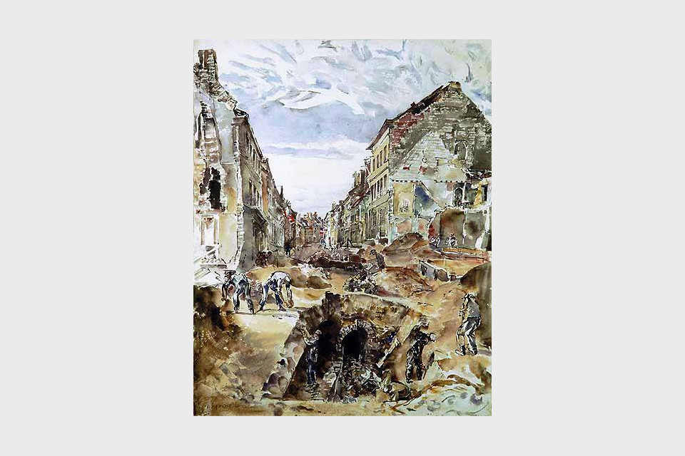Rue d'Allent, St Omer; Celebrations and Sewer mending