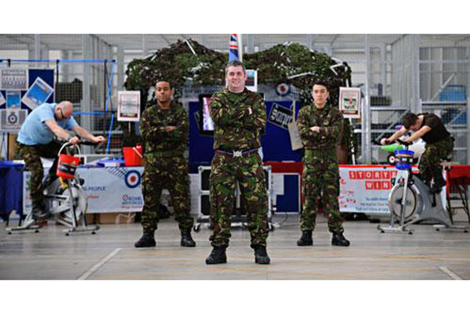 RAF station raises £14K for charity