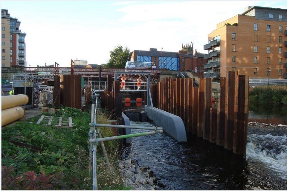 Virtual test to ensure River Aire moveable weir is winter ready