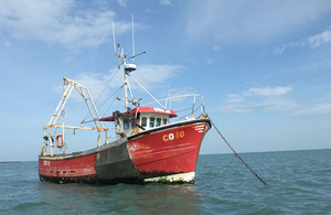 Photograph showing the scallop dredger Ronan Orla