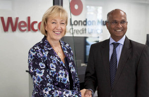 Andrea Leadsom visiting London Mutual Credit Union