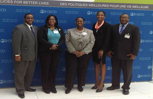 Richard Been, Revenue Counsel; Kenisha Bacchus, Senior Head and Legal Counsel for the Financial Services Commission; Rhondalee Brathwaite-Knowles, Deputy Attorney General; Athenee Harvey, Permanent Secretary, Finance; Henry Saunders, Director of the Excha