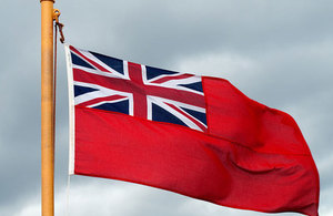 Picture of the Red Ensign, also known as Red Duster.