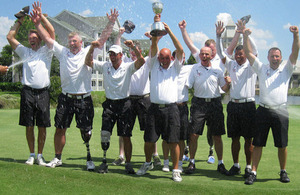 The Battle Back team celebrate their win [Picture: Crown copyright]