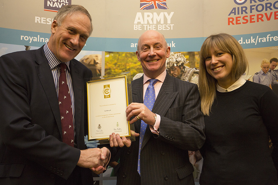 Employers take gold for their support of UK Armed Forces