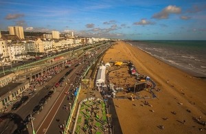 photo of Brighton from the air