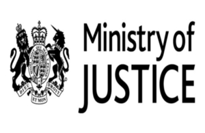 Ministry of Justice logo.