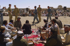 The community concert held in the Babaji area of the Lashkar Gah district of Helmand province was organised entirely by the Afghan Uniform Police