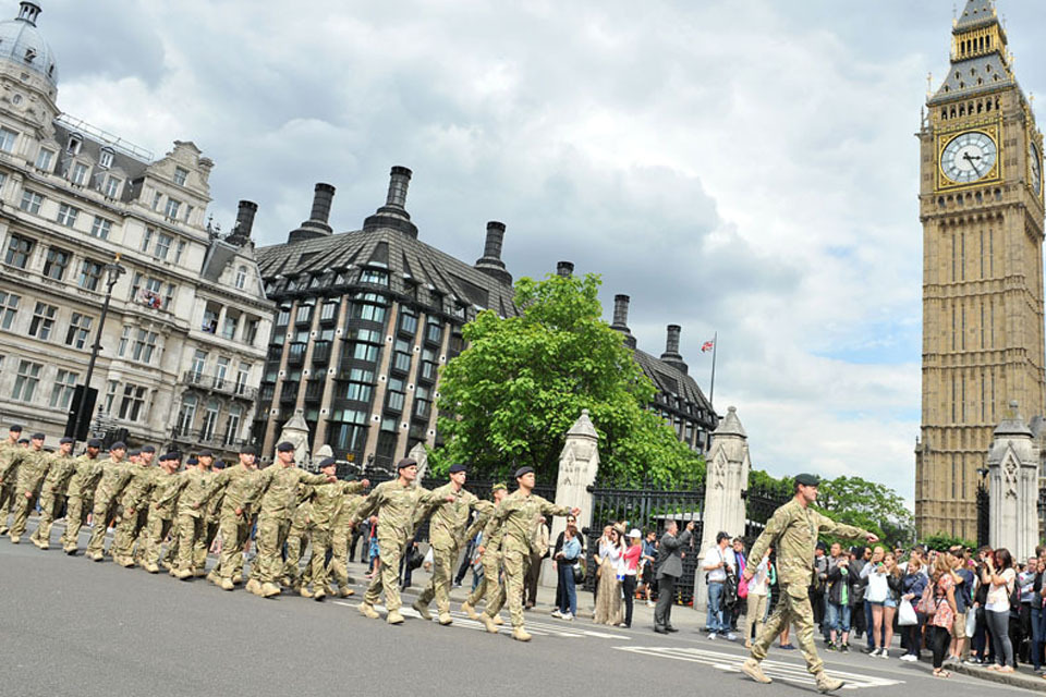 Parliament welcomes 20th Armoured Brigade home from Helmand