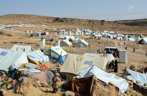 UNHCR tents in Yemen