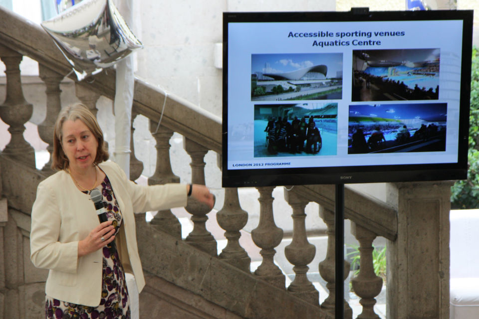 Julie Fleck presenting ''Accessible London: achieving an inclusive environment''