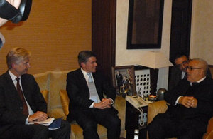 Hugh Robertson with the Moroccan Head of Government Abdelilah Benkirane