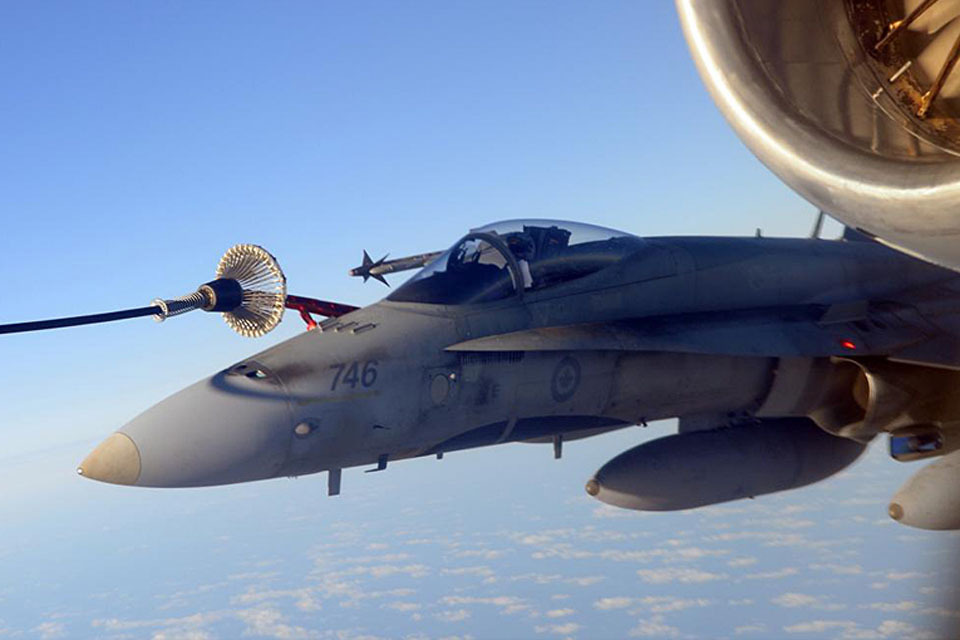 RAF tanker aircraft keep missions flying over Libya