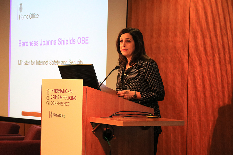 Baroness Shields opens the 2016 International Crime and Policing Conference