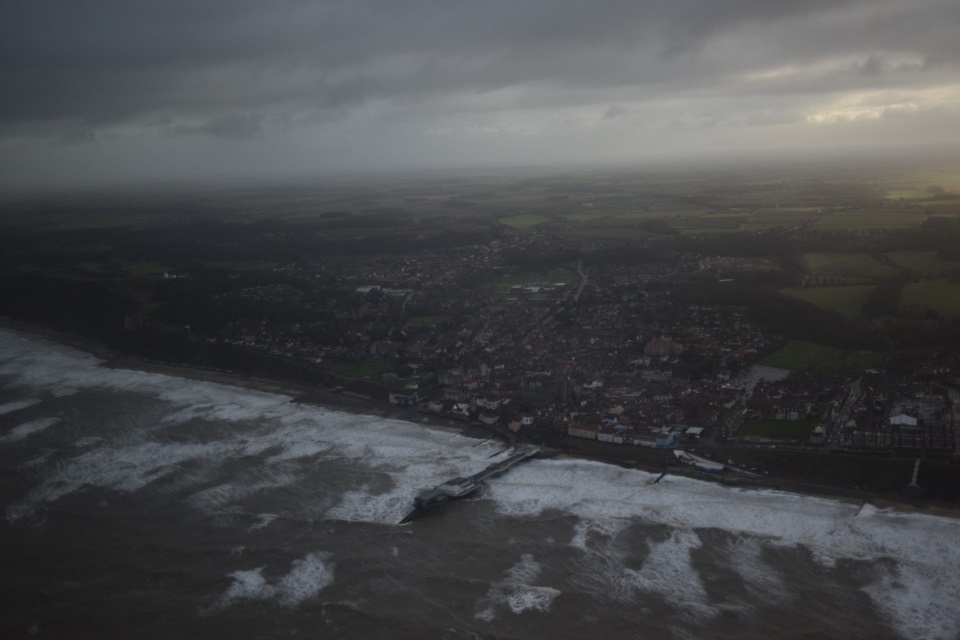 Severe flood risk on East Coast passes