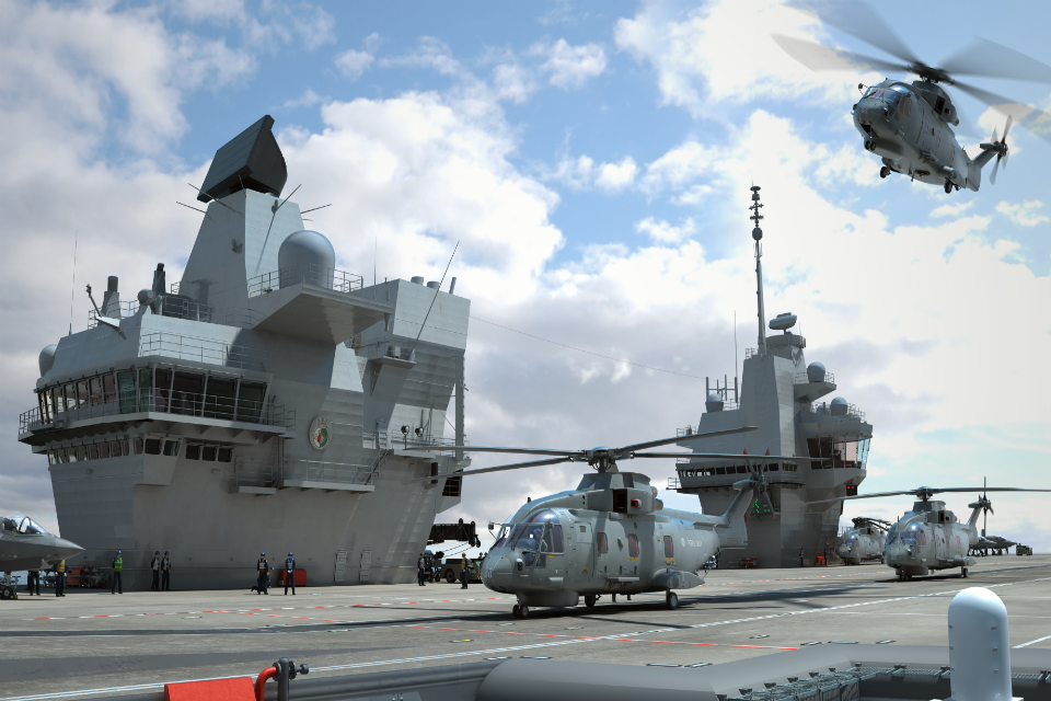 New surveillance system for future Royal Navy aircraft carriers revealed