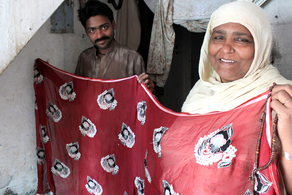  Photograph of a cloth worker